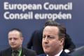 Britský premiér David Cameron na summitu EU v Bruselu