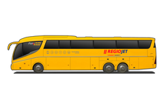 Student Agency se změnil na RegioJet, autobus