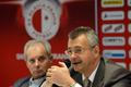 Jaroslav Tvrdík a Jiří Šimáně, představitelé akcionářů fotbalové Slavie