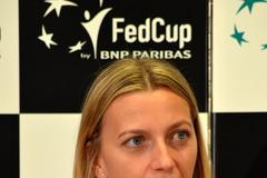 Petra Kvitová ve Fed Cupu 2016 (vs. Rumunsko)