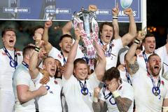 Ragbisté Anglie slaví triumf v Six Nations