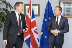 David Cameron a Donald Tusk