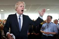 Boris Johnson a David Cameron