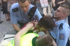 Zásah na demonstraci