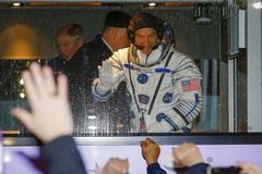 Bajkonur - astronaut Jeff Williams