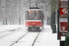 Zasněžená Praha 18.1.2016