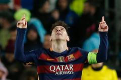 LM, Barcelona-Arsenal: Lionel Messi slaví gól na 3:1