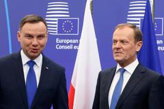 Andrzej Duda a Donald Tusk