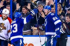 NHL, Tampa Bay-Florida: Andrej Šustr (62) slaví gól