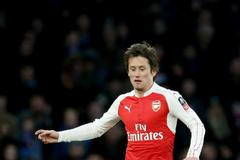 Tomáš Rosický v zápase FA Cupu proti Burnley (2016)