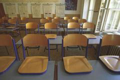 Škola, prázdná třída, ilustrační foto