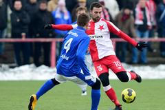 Josef Hušbauer v dresu Slavie
