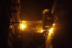 Požár na nádraží v Bohumíně