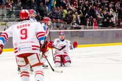 Třinec - Zlín, třetí předkolo play off 2016.