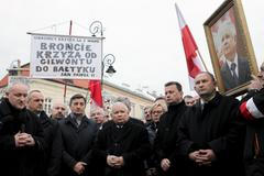 Kaczynski, šéf strany Právo a Spravedlnost