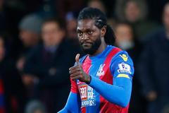 Emmanuel Adebayor v dresu Crystal Palace