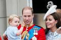 prince Willian, princ George a Catherine - Trooping Colour