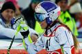 Vonn of the US reacts following the women's Super G race of the Alpine Skiing World Cup in Zauchensee
