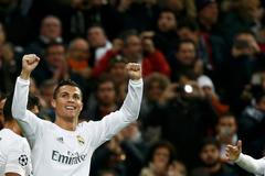 Cristiano Ronaldo slaví gól v Lize mistrů