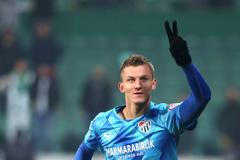 Tomáš Necid z Bursasporu slaví gól