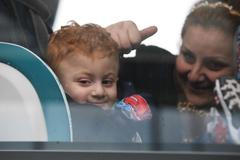 Přílet iráckých křesťanských uprchlíků do Prahy