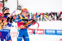 SP v Canmore, hromadný start Ž: Gabriela Soukalová
