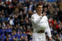 Ronaldo z Realu Madrid slaví jednu ze svých čtyř branek