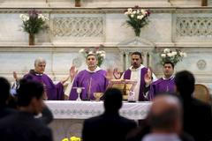 mše v Egyptě za zavražděného italského studenta