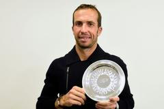 Radek Štěpánek s talířem za Australian Open 2016