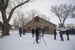 Budova správy národního parku Malheur, která je obsazena skupinou ozbrojených farmářů.