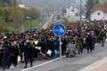 Uprchlíci na slovinské hranici