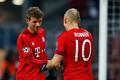 LM, Bayern-Olympiakos Pireus: Thomas Müller a Arjen Robben