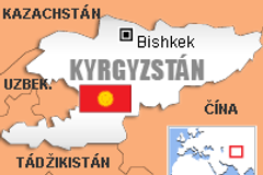 Mapa - Kyrgyzstán