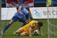 Fotbal, Baník - Jihlava: Patrizio Stronati - Marek Jungr