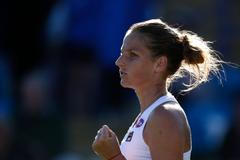 Karolína Plíšková na turnaji v Eastbourne