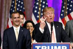 Donald Trump a manažer jeho kampaně Corey Lewandowski.