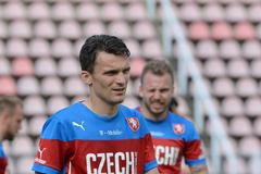 Trénink repre: David Lafata