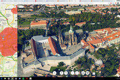 Pražský hrad v podobě 3D modelu na Mapy.cz