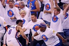 Russell Westbrook z Oklahomy v play off NBA