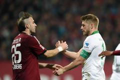 Norimberk vs. Werder Brémy (Aaron Hunt)