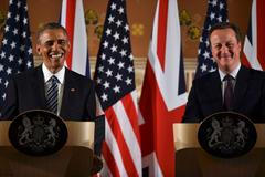 Barack Obama a David Cameron