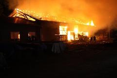 Požár pily v Dobřívě