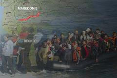 uprchlíci - balkánská trasa - obrázky do grafiky