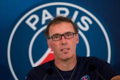 Laurent Blanc na tiskové konferenci PSG