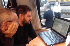 Měření signálu ve vlaku