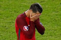 Smutný Cristiano Ronaldo na Euru 2016