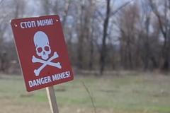 Minové pole u vesnice Size