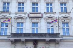 Tibetské vlajky na FAMU