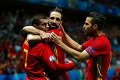 Euro 2016, Španělsko-Turecko: Španělé slaví gól na 1:0