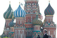 Vojenská přehlídka v Moskvě k výročí druhé světové války 9.5. 2016